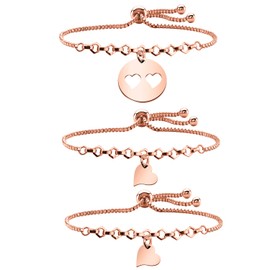 AKTAP Daughter Gifts Mother Daughter Necklace Cubic Zirconia Love Pendant Necklace Mother's Day Gift