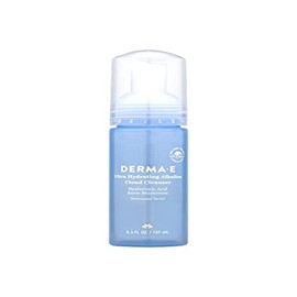 DERMA-E Ultra Hydrating Alkaline Cloud Cleanser – Gentle Foaming Face Wash with Hyaluronic Acid – Vegan Daily Facial Cleansing, 5.3 Oz