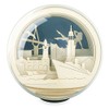 Silhouglobe Hamburg Laser Cut Wooden Diorama Ball in Transparent Ball