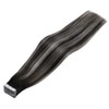 LaaVoo Black Tape in Hair Extensions Human Hair Ombre Off