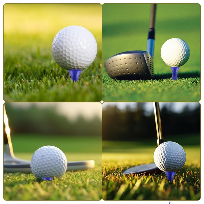 RNBEVANSANNE 110 Count Blue Castle Golf Tees Plastic 1-1/2 Inch