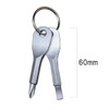 HappyHome Screwdriver Keychains, Phillips and Negative 2-Pack Portable Keychain with