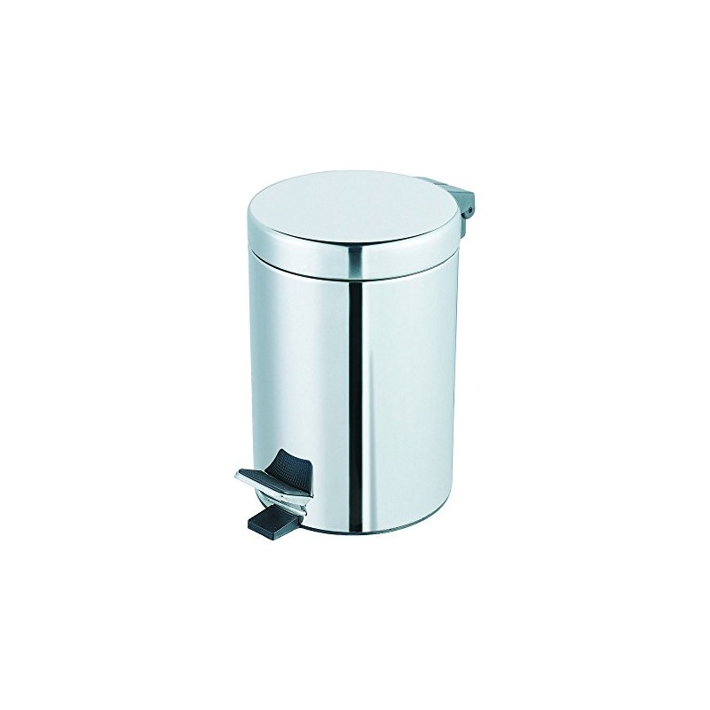 Wenko 15495100 Exclusive cosmetic pedal bin Shiny, capacity 3 L,