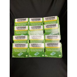 Listerine PocketPaks Breath Strips 24 Each Fresh Burst (Lot Of 12)