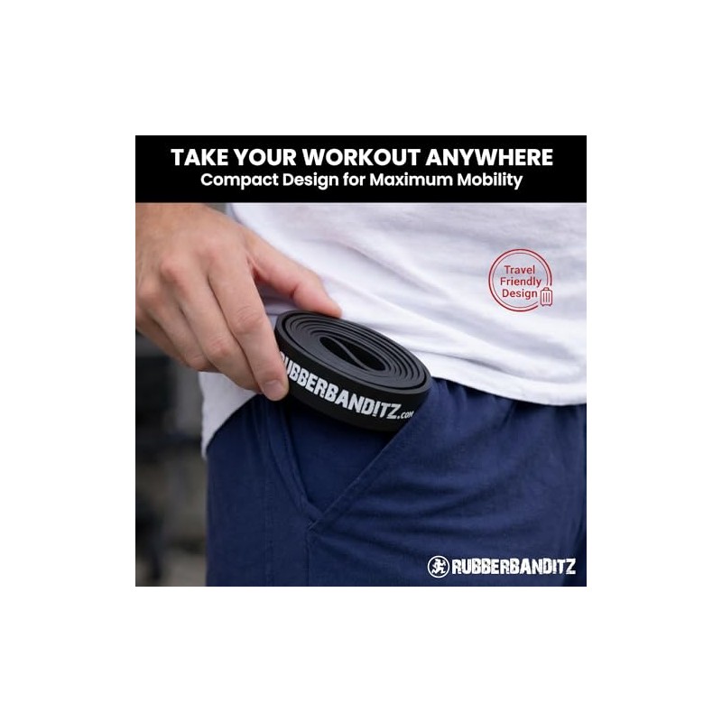 (30-50 Lbs (14-23 kg) - Heavy (Black)) - RubberBanditz Extra