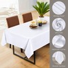Utopia Kitchen 2 Pack Rectangle Table Cloth [54x78 Inches, White]