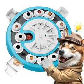 Dog Puzzle Toy, Level 3 in 1 Brain Mental Stimulation Dog Puzzles for Smart Dogs, Interactive Treat Dispenser Cognitive Enrichment Toys Puppy Puzzle Game for Mind Boredom-13.31"x13.31" Blue