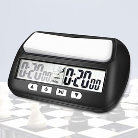Miiepls Professional Chess Clock, Digital Multifunctional Display, Chess Timer, with Alarm Function, Chess Timer, Electronic Board Game for Home & Tournaments