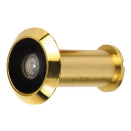 Bulk Hardware BH01603 180 Degree Wide Angle Security Door Viewer - Polished Brass