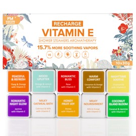 Shower Steamers Aromatherapy 10 Pack - Shower Bombs Birthday Gifts for Women, Men, Mom, Organic Essential Oils, Self Care, Stress Relief, Relaxation Home SPA Christmas