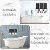 No-Drill 3 Pack 500ml Wall Mounted Soap Dispenser for Bathroom