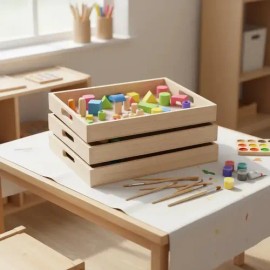 Set De 3 Bandejas Para Material Montessori                                                                                                            