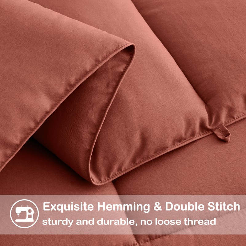 EASELAND King Size Down Alternative Comforter - Quilted Duvet Insert