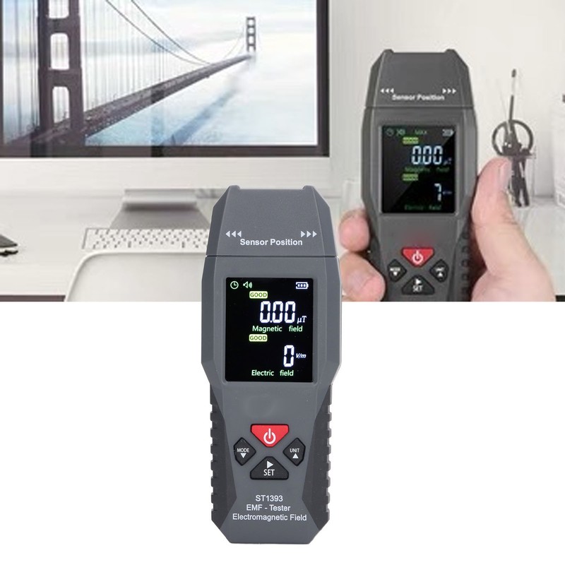 EMF Meter Handheld Electromagnetic Field Radiation Detector Digital LCD Portable