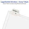 Avery 01401 Exhibit Side Tab Divider, Printed: A, Letter Size,