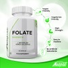Folate 1000mcg (L-Methylfolate) 120 Capsules, 5-MTHF Active Form of Folic