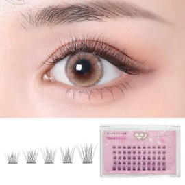 CLEAREYELASH Partial False Eyelashes, Large Capacity, 55 pcs, Korea, Natural, 3D Dimensional, Matsueku Self (E04 Volume)