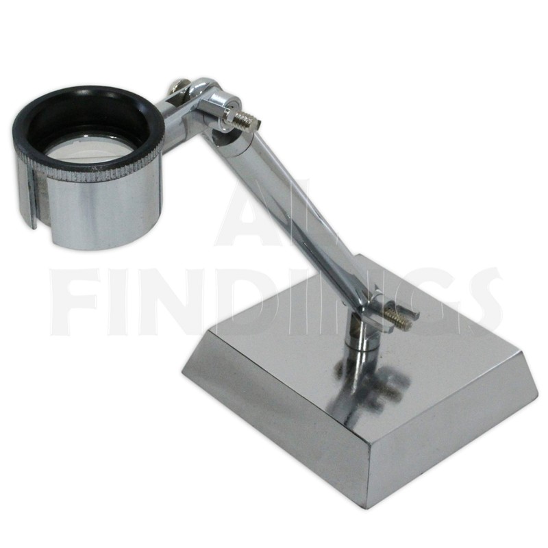 loupe magnifying eyeglass swivel adjustable head heavy base watchmakers tool