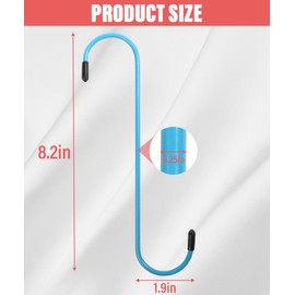 YAKEFLY 4 Pieces Brake Caliper Hanger Hooks with Rubber Tips,Stainless Steel Brake Caliper Hangers Brake Caliper Hooksr Set,Universal Automotive Tool for Braking, Bearing, Axle and Suspension Work