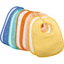 Kinderbutt 10-pk bibs terry colourful