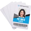 Advantus Customizable DIY Plastic ID Cards, 100/PK, White (97034)