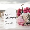 Open Bar Sign, Wedding Engagement Bridal Shower Open Bar Decor