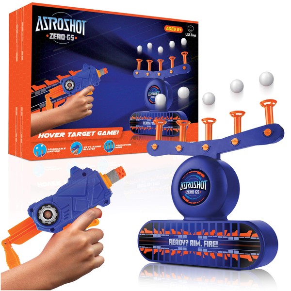 USA Toyz AstroShot Zero GS Shooting Games for Kids - Nerf Compatible Floating Ball Targets for Shooting with Foam Blaster Toy Gun, 10 Floating Ball Targets, 10 Foam Darts, and 5 Flip Shooting Targets