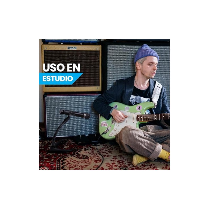 Pyle Soporte de Micrófono de Escritorio, Soporte Universal para Micrófono