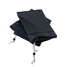 (2 Pack) Multipurpose Extra Large Heavy Duty Nylon Laundry Storage Bag, size: 30" x 50", with Drawstring, Machine Washable, color: Black