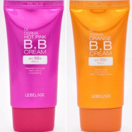 Bidameun Cremas Base De Maquillaje Coreana_ Bb Derma_ Naranja Y Rosa