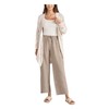 Splendid Women's Angie Crop Wide Leg Pants, Fawn, Medium