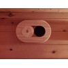 Sauna Vent kit, Sliding Cover Chute and External Hood, Cedar,
