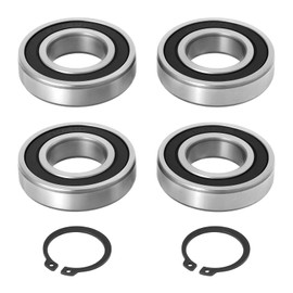 EMSea Pack of 2 35 x 72 x 17 mm Drum Bearings with Circlips Compatible with LESCHA VM 140S SM 145S VM 160S Compatible with Format 165 Concrete Mixer Replacement Parts