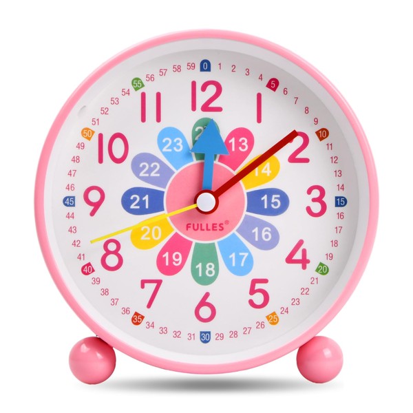 Kioiner Children's Alarm Clock, Silent Non Ticking Analog Quartz Alarm