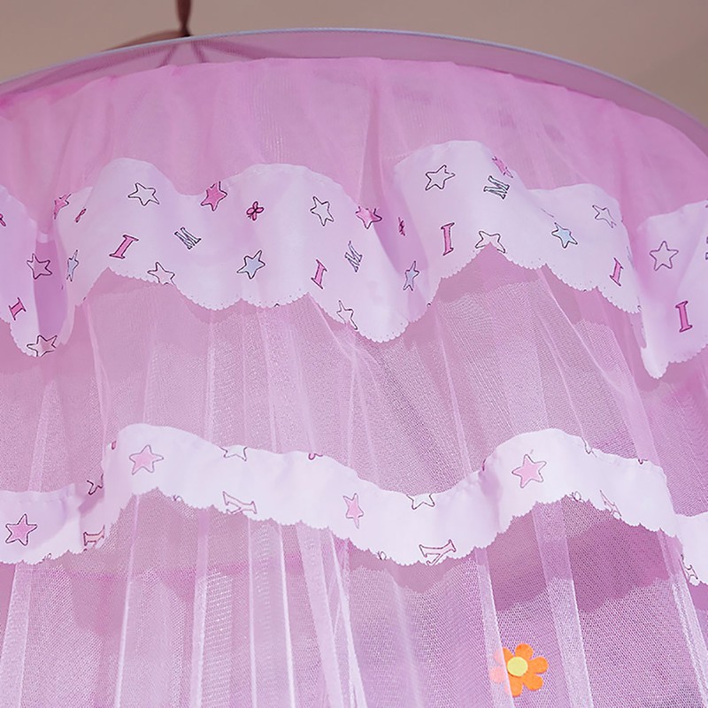 Round Canopy Lace Princess Style Mosquito Net Bed Curtain for