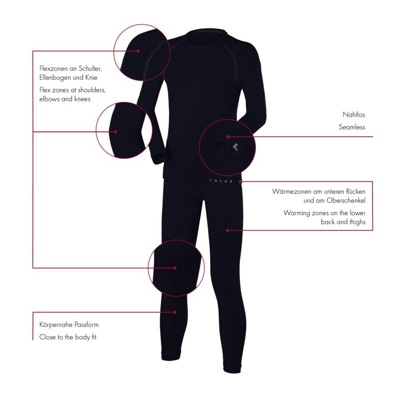 FALKE Maximum Warm K UW Filo Funzionale Asciugatura Rapida 1