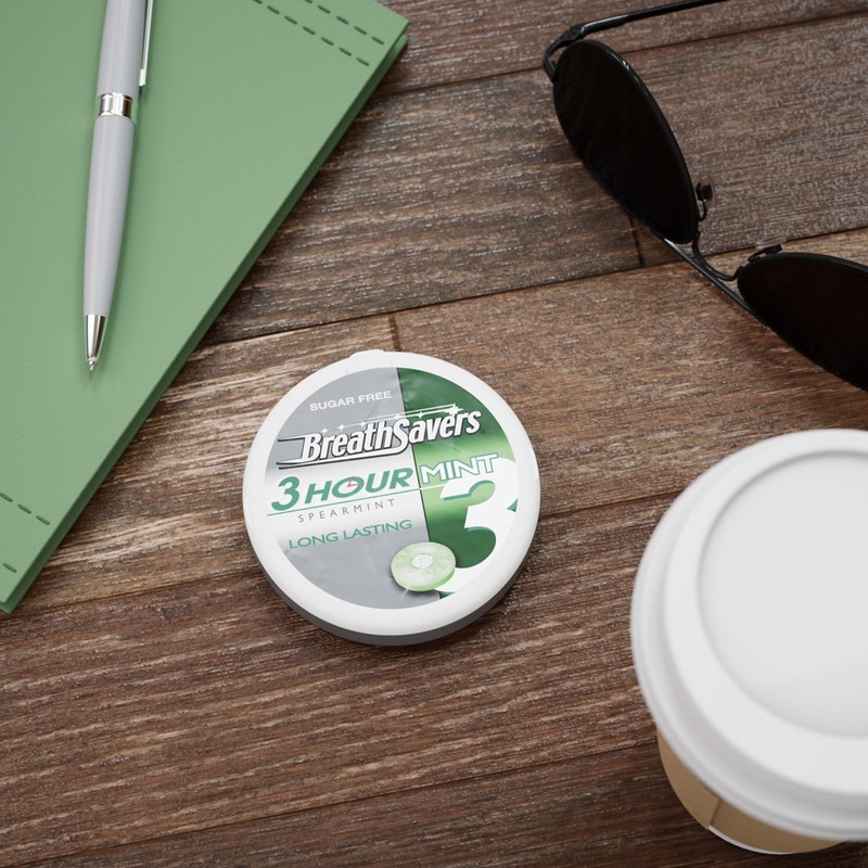 BREATH SAVERS Spearmint Sugar Free Breath Mints Tins, 1.27 oz