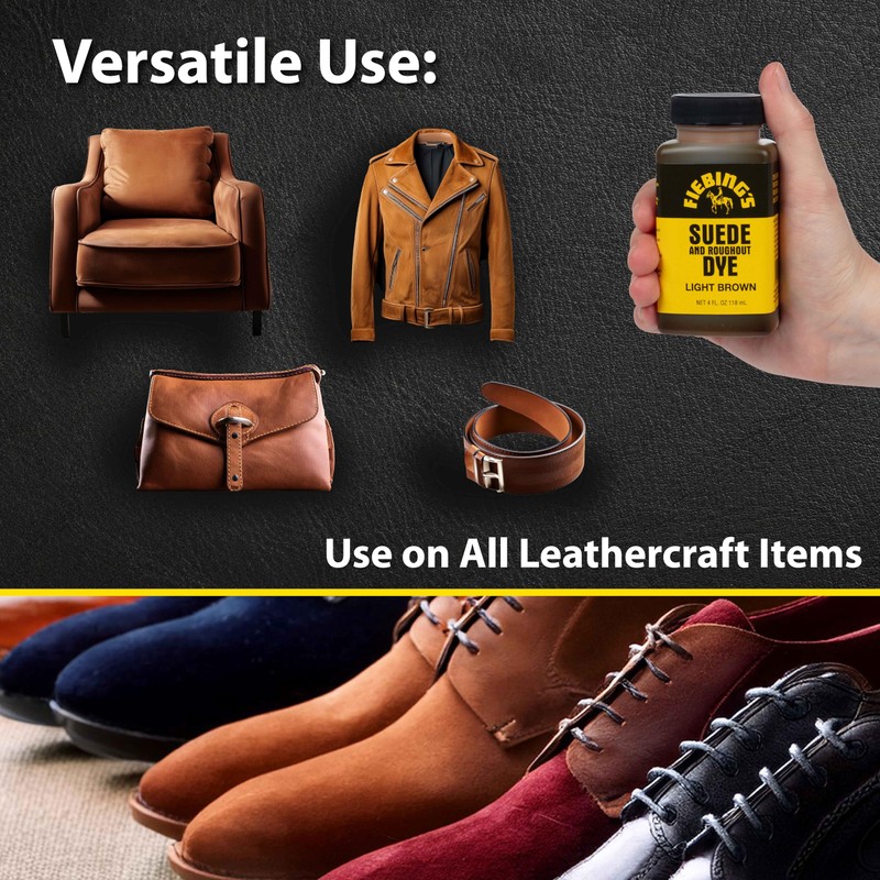Fiebing 4 Oz46 Suede Dye - Light Brown