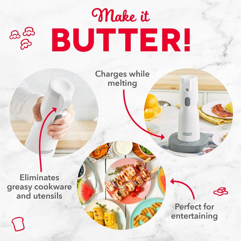 Dash Electric Butter Sprayer - Cordless Electric Butter Sprayer for