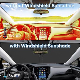 Windshield Sun Shade Custom Fit 2015-2024 Subaru Outback Window Covers 2025 Subaru Outback Accessories Foldable Sun Shade Sun Visor UV Rays Blocks Rays