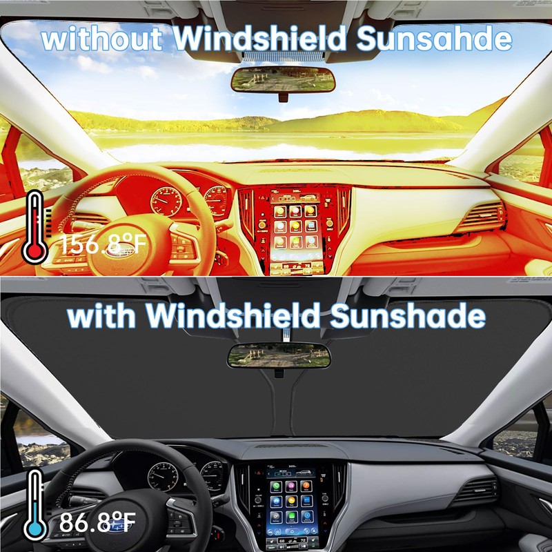Windshield Sun Shade Custom Fit 2015-2024 Subaru Outback Window Covers