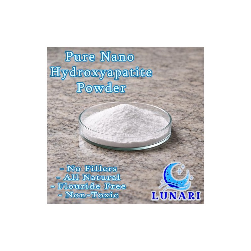 100% Pure Nano Hydroxyapatite Tooth Powder – Enamel Remineralization Support,