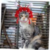 CORHAD Creative Cartoon Peking Cat Headgear with Tassel Comfortable Pet
