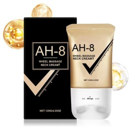 AH-8 Wheel Massage Neck Cream | Firming & Hydrating Neck Moisturizer | Reduces Fine Lines & Tightens Skin | Deep Nourishment with Gentle Massage | 120g