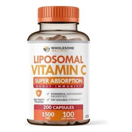 Vitamina C Liposomal Alta Absorcion 1500 Mg 200 Caps Sabor Sin Sabor                                                                                  