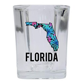 Florida State Souvenir 2 Ounce Square Shot Glass