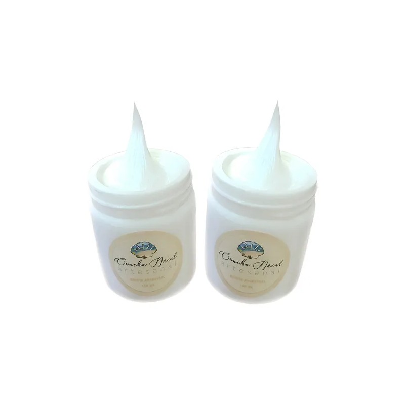 2 Cremas De Concha Nácar Artesanal Natural 100 Ml