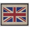 Union Jack Flag on Burlap