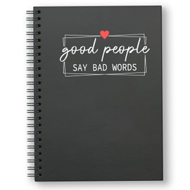 Lhbfsaz Good People Say Bad Things, Funny Blank Spiral Notebook, Studio Meeting Record Book, Funny Office Gift For Employees, Thank You Gift For Family And Friends