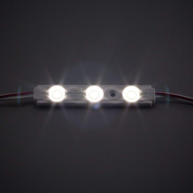 200pcs Daylight White 6500K Injection 0.72W 12 Volt DC LED